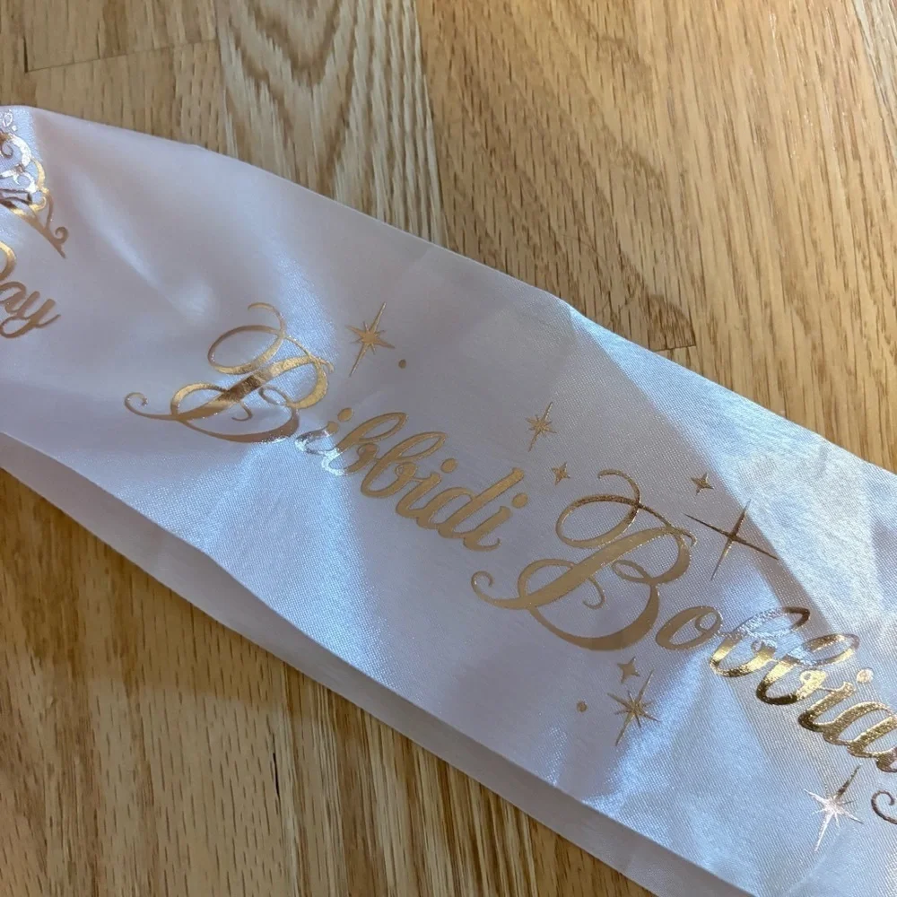 Disney Bibbidi Bobbidi Boutique Sash Pink World Land Girls Decor